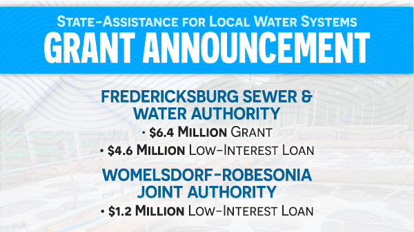 State - Asssistance for local water systems Grant Announcement